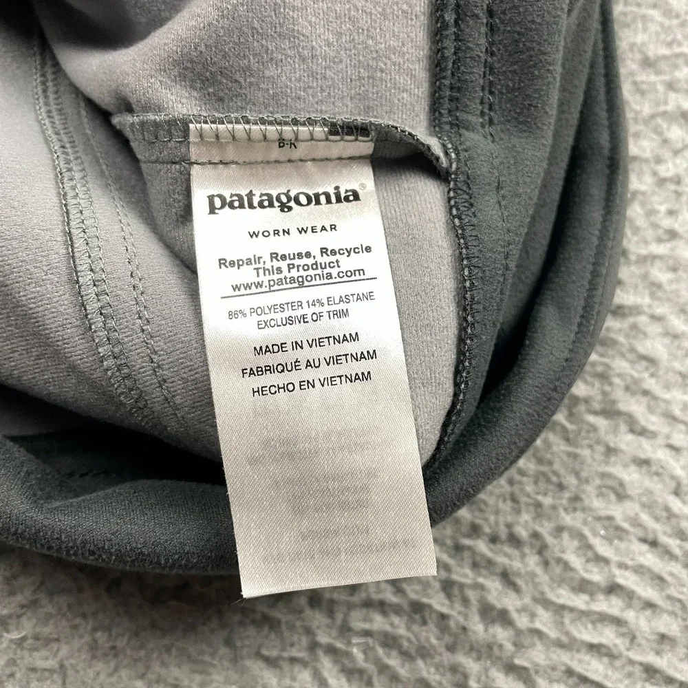 Patagonia Jacket Mens Medium Gray Sidesend Softshell Full Zip Coors Light Logo